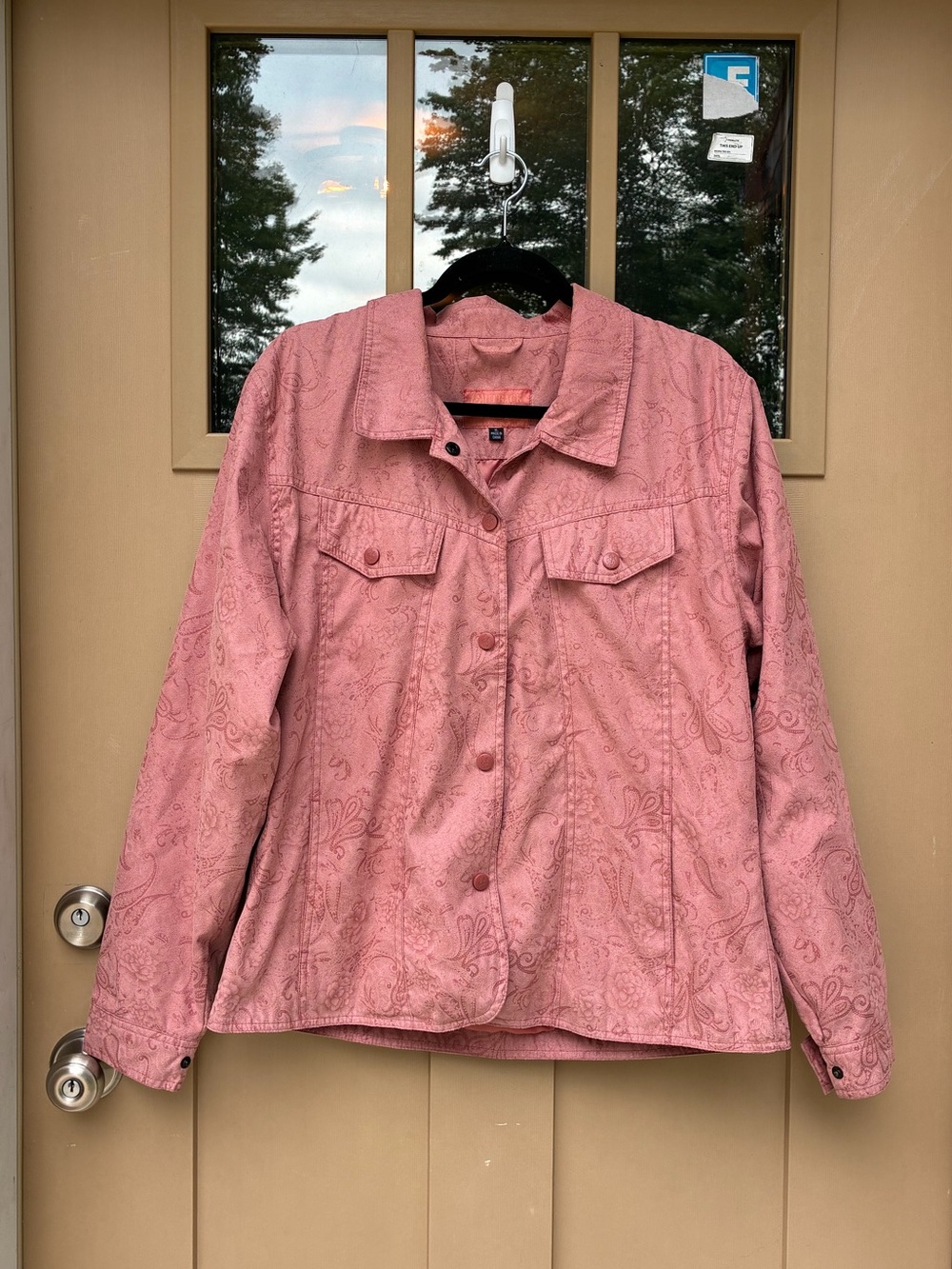 Outback Trading Co. Lightweight Jacket Pink Western Style Women's XL